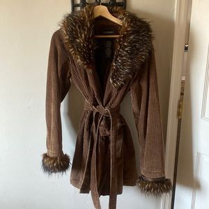 90s vintage corduroy coat